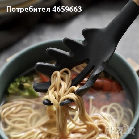 Комплект силиконови прибори за готвене 12бр. с поставка черни Ruhhy, снимка 6 - Прибори за хранене, готвене и сервиране - 52547505