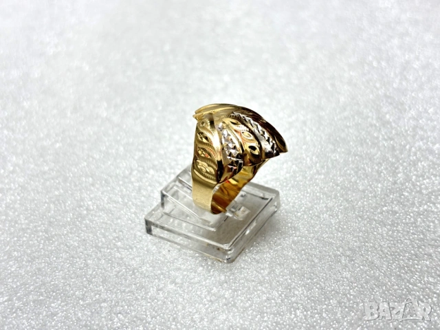 Дамски Златен Пръстен-2,44 грама, 14К (проба 585), снимка 4 - Пръстени - 53642221