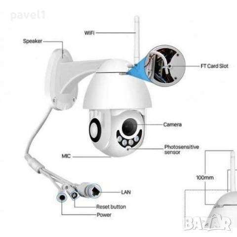 НОВА WiFi смарт камера със сензор за движение smart camera ip0005, снимка 5 - IP камери - 45127750