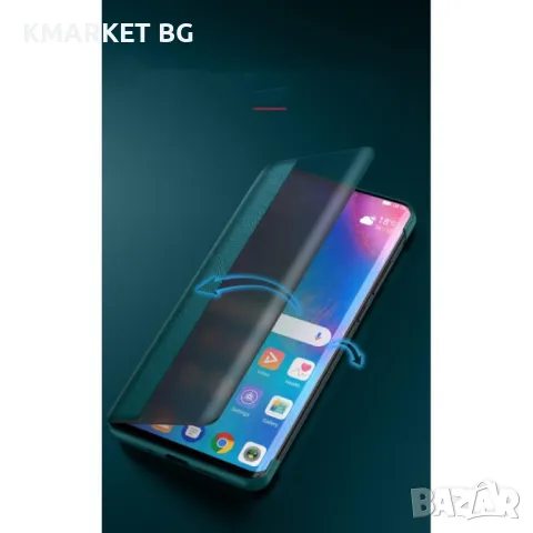 Huawei P40 Pro Smart View Window Кожен Калъф и Протектор, снимка 8 - Калъфи, кейсове - 48497599