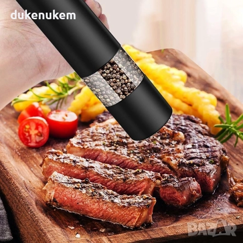 Комплект от 2 бр. електрически мелнички за сол/пипер, снимка 2 - Други стоки за дома - 51962428