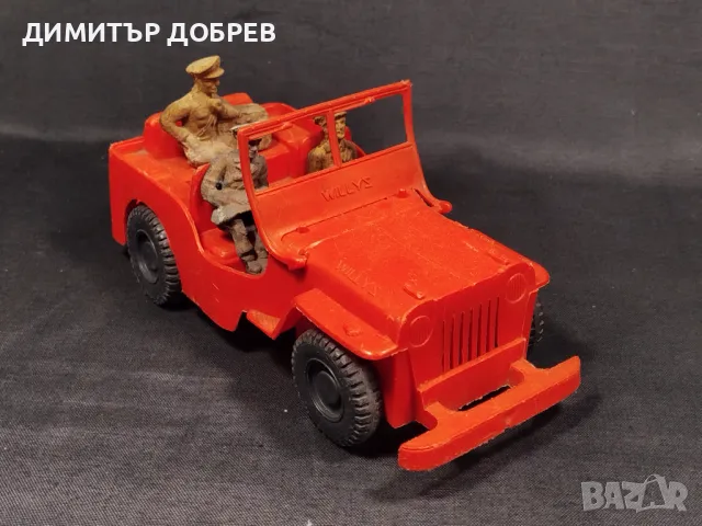 СТАРА РЕТРО ПЛАСТМАСОВА КОЛА ИГРАЧКА JEEP WILLYS, снимка 5 - Колекции - 47296059