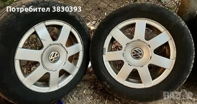 Лети Джанти с гуми 5x112 -15цола Volkswagen, снимка 1 - Гуми и джанти - 47092917