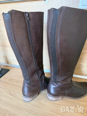 Кафяви ботуши от естествена кожа, снимка 5 - Дамски ботуши - 52079502