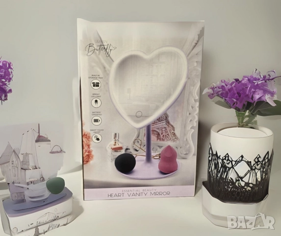 Стилно LED огледало за тоалетка с подсветка