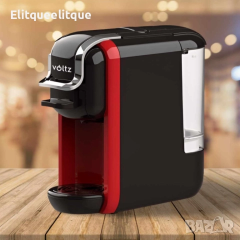 Кафемашина 8в1  "Поддържа всички капусли" Voltz 19 бара/ 1650W, черно с червено, 2 ГОДИНИ ГАРАНЦИЯ, снимка 6 - Кафемашини - 52346739