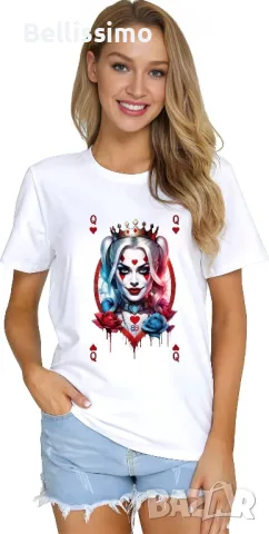  *Balenciaga Harley Quinn* Дамска тениска, снимка 1 - Тениски - 48304391