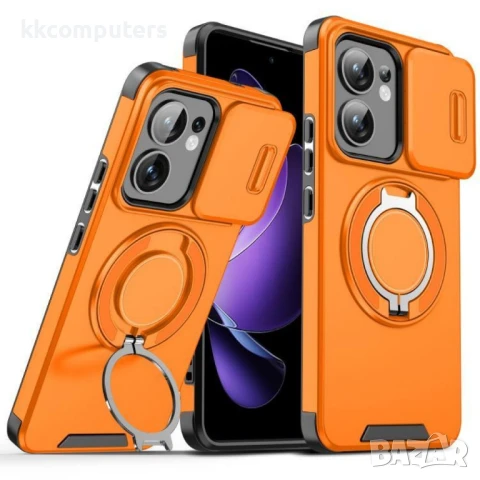 OPPO Reno13 F 4G / 5G Sliding Camshield Удароустойчив Ring Holder Калъф и Протектор, снимка 4 - Калъфи, кейсове - 50937583
