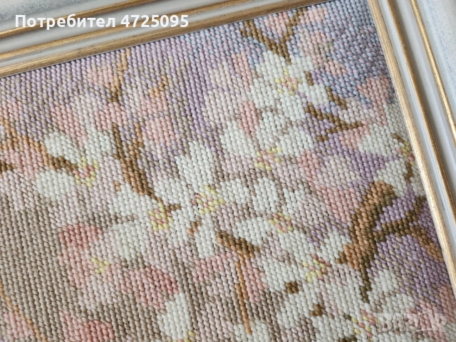 Гоблен с гълъби, снимка 3 - Гоблени - 54104894