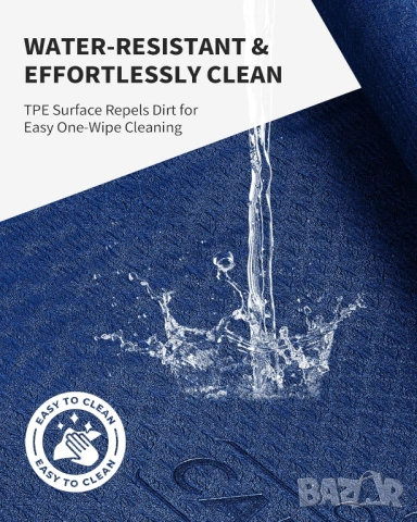 Голяма спортна постелка 183 x 122 см,  за йога , фитнес , пилатес, снимка 6 - Йога - 54215939