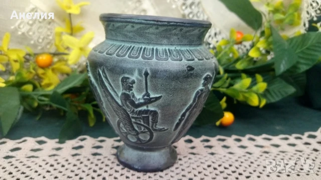 Ваза със сцени , снимка 2 - Вази - 50691871