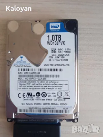 Хард диск 1 TB, снимка 1 - Твърди дискове - 47966220