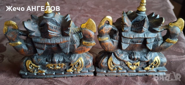 Ганеша, индуистко божество, известно със своята глава на слон. , снимка 2 - Статуетки - 53524676