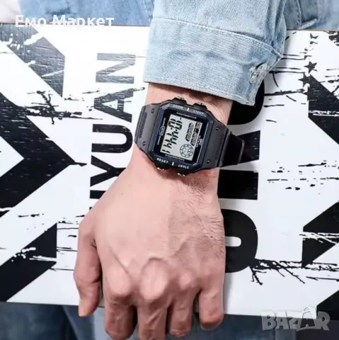 Дигитален спортен мъжки часовник TPW, водоустойчив до 50м., снимка 3 - Мъжки - 49936398
