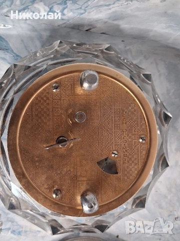 Съветски настолен часовник Маяк Кристал за Части Ремонт, снимка 7 - Колекции - 52389091