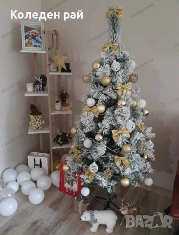 СНЕЖНИ ЕЛХИ Снежен сън с два вида клони – дебели и тънки, смесени за перфектен зимен ефект, снимка 2 - Декорация за дома - 52344606