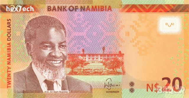 ❤️ ⭐ Намибия 2018 20 долара UNC нова ⭐ ❤️, снимка 2 - Нумизматика и бонистика - 52886308