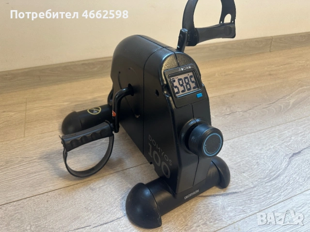 Мини велоергометър DOMYOS 100 – почти нов, безшумен, снимка 4 - Фитнес уреди - 53936228