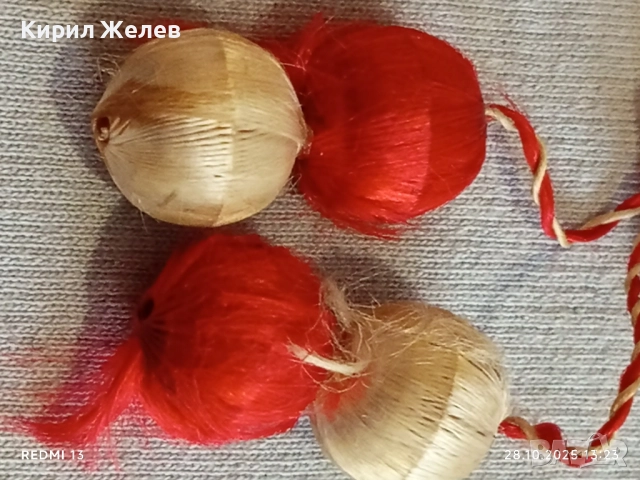 Мартеничка стара 90г. Арт много красива за КОЛЕКЦИЯ ДЕКОРАЦИЯ 47918, снимка 4 - Други - 52210694