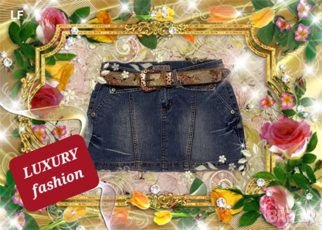 Дънкови поли, снимка 4 - Поли - 52575757