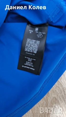 G-STAR RAW мъжка синя тениска – оригинал, нова, М размер, снимка 7 - Тениски - 51104656