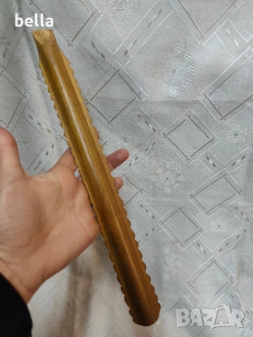 Традиционен народен инструмент „двоянка“ с дърворезба., снимка 7 - Антикварни и старинни предмети - 53291836