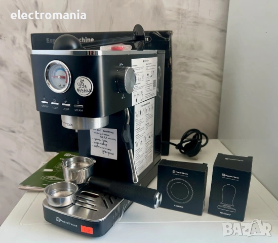 еспресо машина Maestri House – 20 Bar, Италианска помпа ULKA (Пълен комплект), снимка 3 - Кафемашини - 54289679