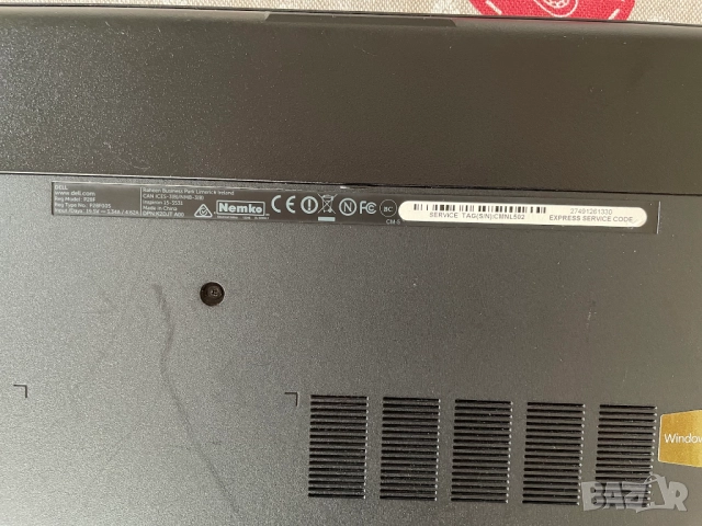 Оригинално зарядно за лаптоп DELL(адаптер + захранващ кабел) + Лаптоп DELL, снимка 7 - Части за лаптопи - 52314978