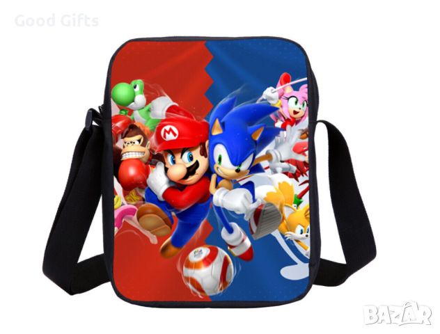3D Детска чанта Супер Марио и Соник, снимка 1 - Други - 45952683