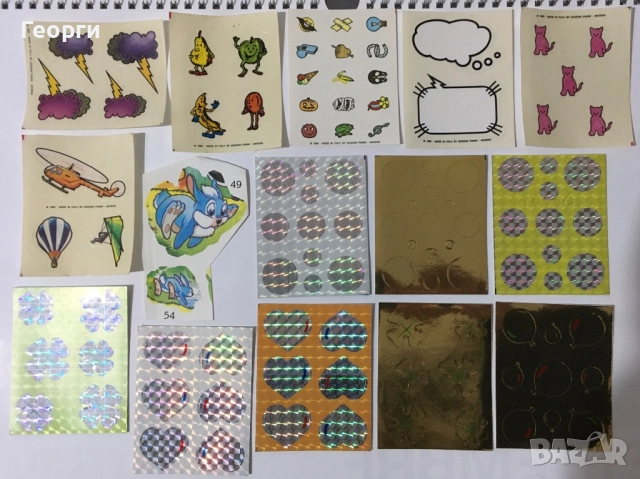 Стикери, ваденки, татуировки и картинки на Панини и Киндер от края на 80-те и 90-те от Италия., снимка 3 - Колекции - 52451187