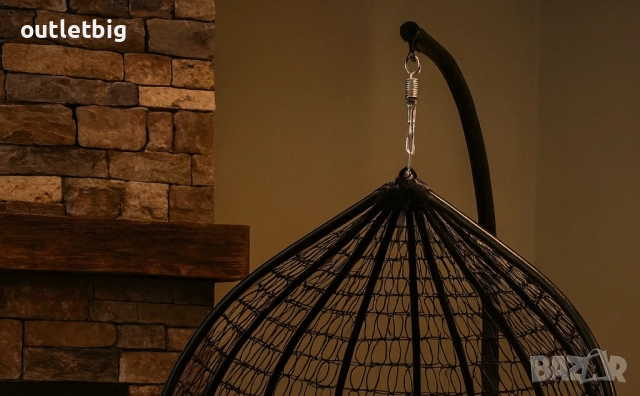 Градинска висяща люлка тип гнездо,яйце–Промоция!, снимка 2 - Градински мебели, декорация  - 52332202