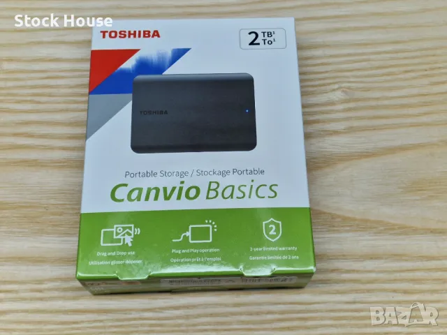 2TB 2000GB Toshiba Canvio Външен хард диск USB 3.0 преносим твърд диск УСБ, снимка 2 - Външни хард дискове - 47925323