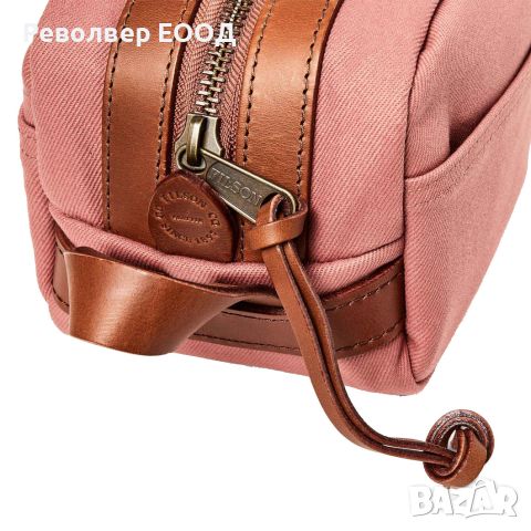 Малка чанта с кожа Filson - Travel Kit, в цвят Cedar red, снимка 5 - Екипировка - 45281901