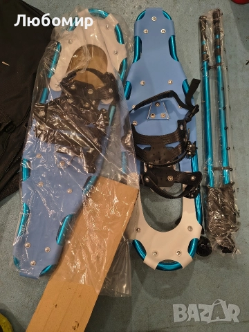  3 в 1 Снегоходки с щеки за туризъм и чанта за носене, регулируеми закопчалки , снимка 3 - Зимни спортове - 52776203