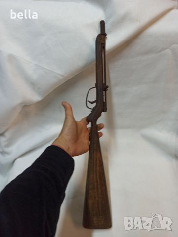 Масивна рядка детска играчка пушка -дървен масивен приклад , снимка 1 - Други ценни предмети - 45354000