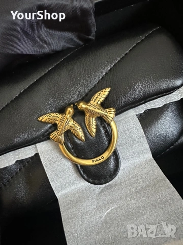 Чисто нова Чанта Pinko micro puff bag черна, снимка 2 - Чанти - 54049198