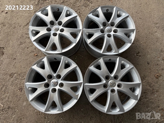 4 броя алуминиеви джанти за Toyota Corolla,Corolla Verso,Verso,Auris 16, снимка 3 - Гуми и джанти - 54244287