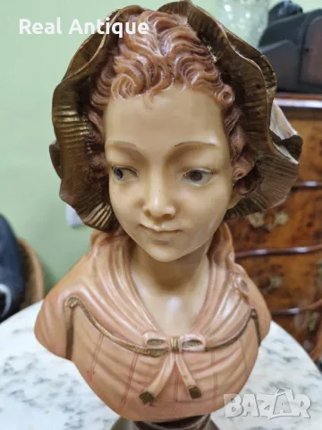Антикварен колекционерски бюст фигура статуетка , снимка 8 - Статуетки - 49484231