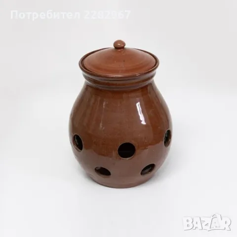 Съд за лук, кафяв - КП100, снимка 1 - Аксесоари за кухня - 37715897