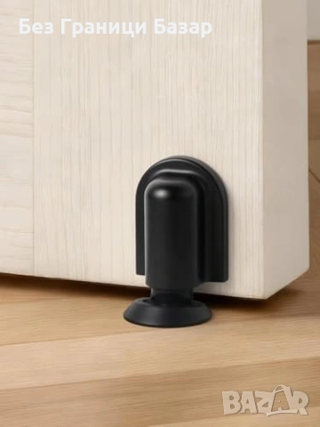 Нов Магнитен стопер за врата черен подов монтаж с лепенка и винтове, снимка 8 - Други стоки за дома - 54207704
