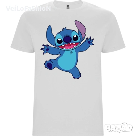 Нова детска тениска с героя Стич (Funny Stitch), в четири цвята, снимка 3 - Детски тениски и потници - 43927101