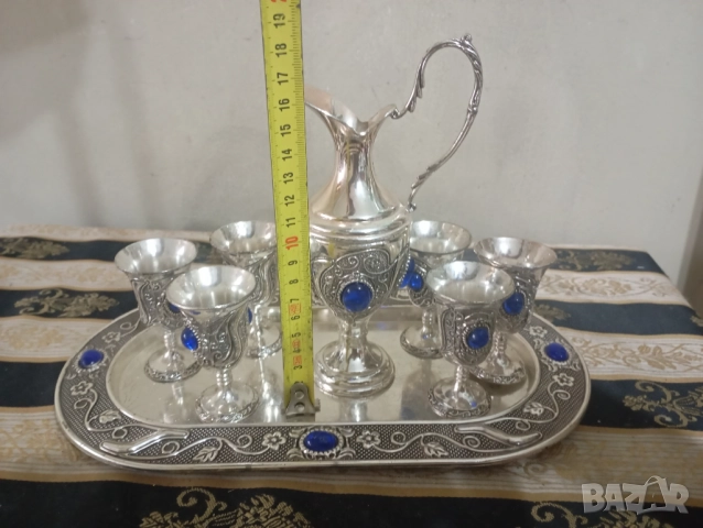 Винтидж сервиз за алкохол, снимка 2 - Сервизи - 13239175