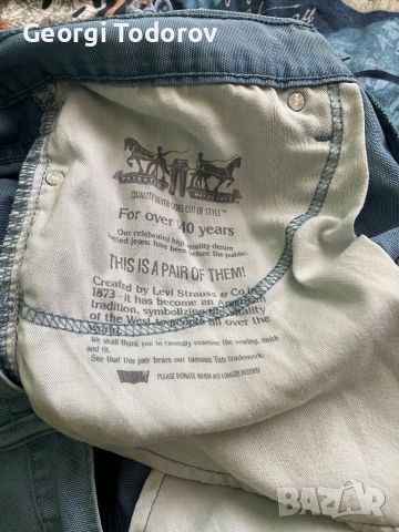 Мъжки къси дънкови панталони Levi’s 514 W34/L32, снимка 4 - Къси панталони - 46126632