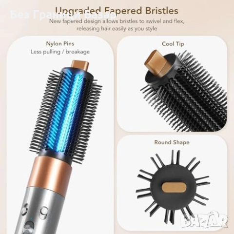 Нов Аксесоар кръгла четка Dyson Airwrap HS01/HS05/HS08 обем къдрици, снимка 3 - Други - 53697795