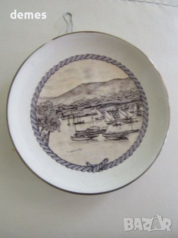 Декоративна керамична чиния от Гърция, снимка 1 - Декорация за дома - 46319026