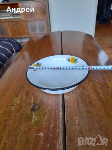 Стара емайлирана паница #12, снимка 3 - Други ценни предмети - 49743248