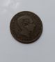 5 сентимос 1877 Испания крал Алфонсо XII Испанска монета , снимка 2