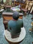 Прекрасна антикварна колекционерска холандска дървена фигура статуетка , снимка 7