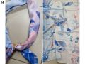Красив дамски шал в различни принтове 70/70см, 100 процент памук, снимка 10