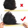 Нова черна конска опашка човешка коса щипка за удължаване прическа жени, снимка 5